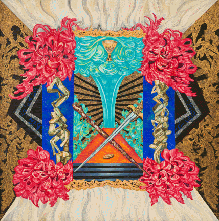 Earth-Water-Fire-Air-지수화풍-Acrylic-on-Canvas-130x130cm 2011